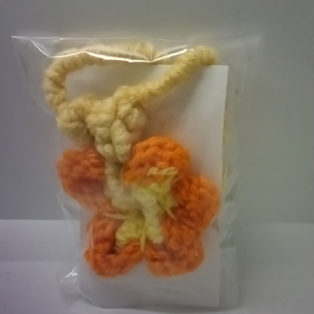 Lorena Espinoza Design Orange and Yellow Flower Necklace